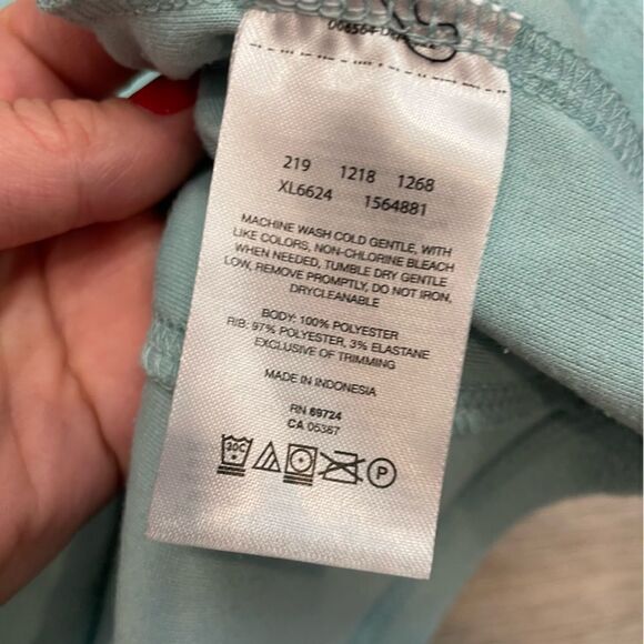 Columbia Pastel Blue Fleece Warm Ligthweight Pullover Sweater Sports Sweater Ski - Picture 5 of 6